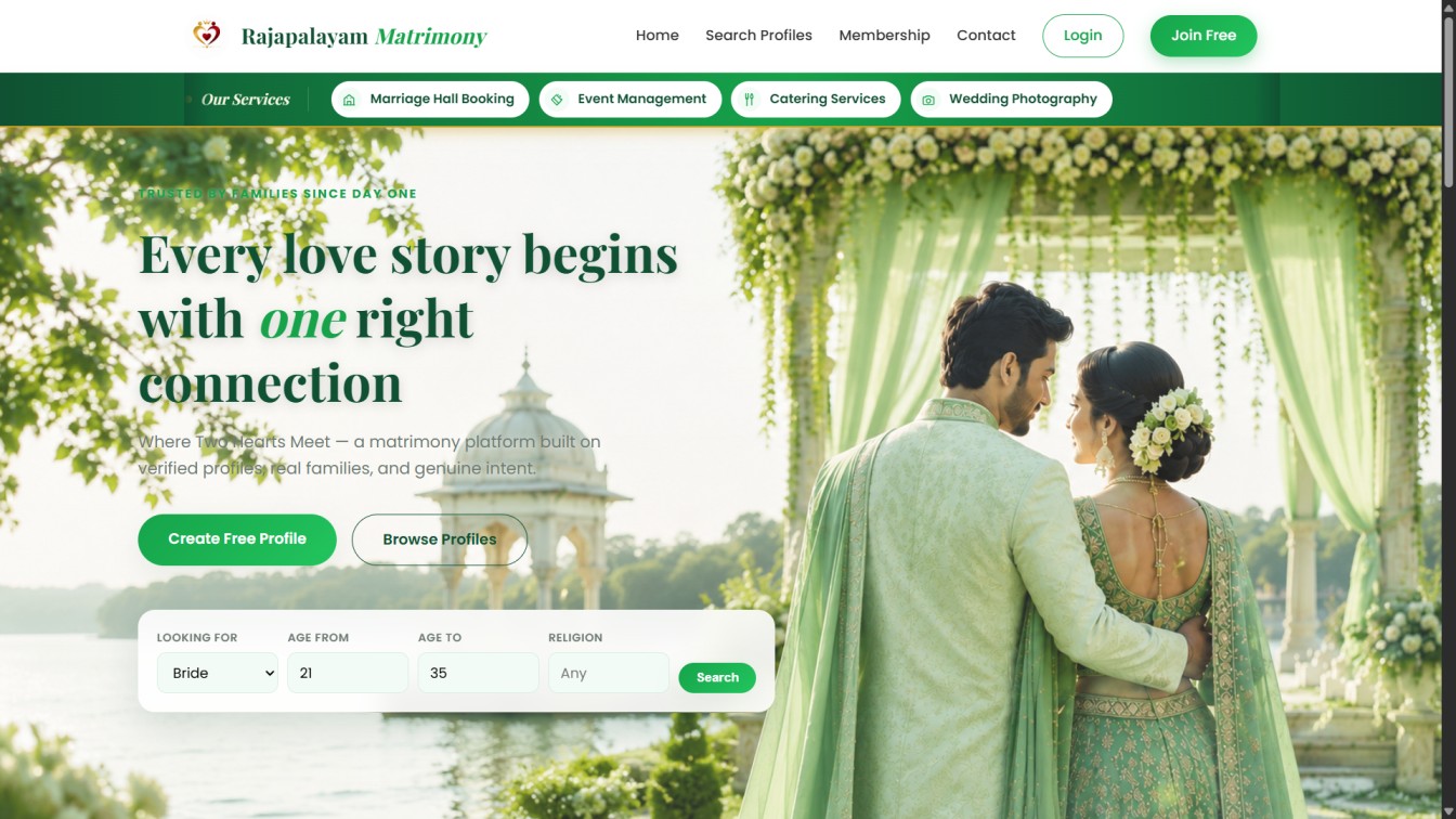 Rajapalayam Matrimony screenshot
