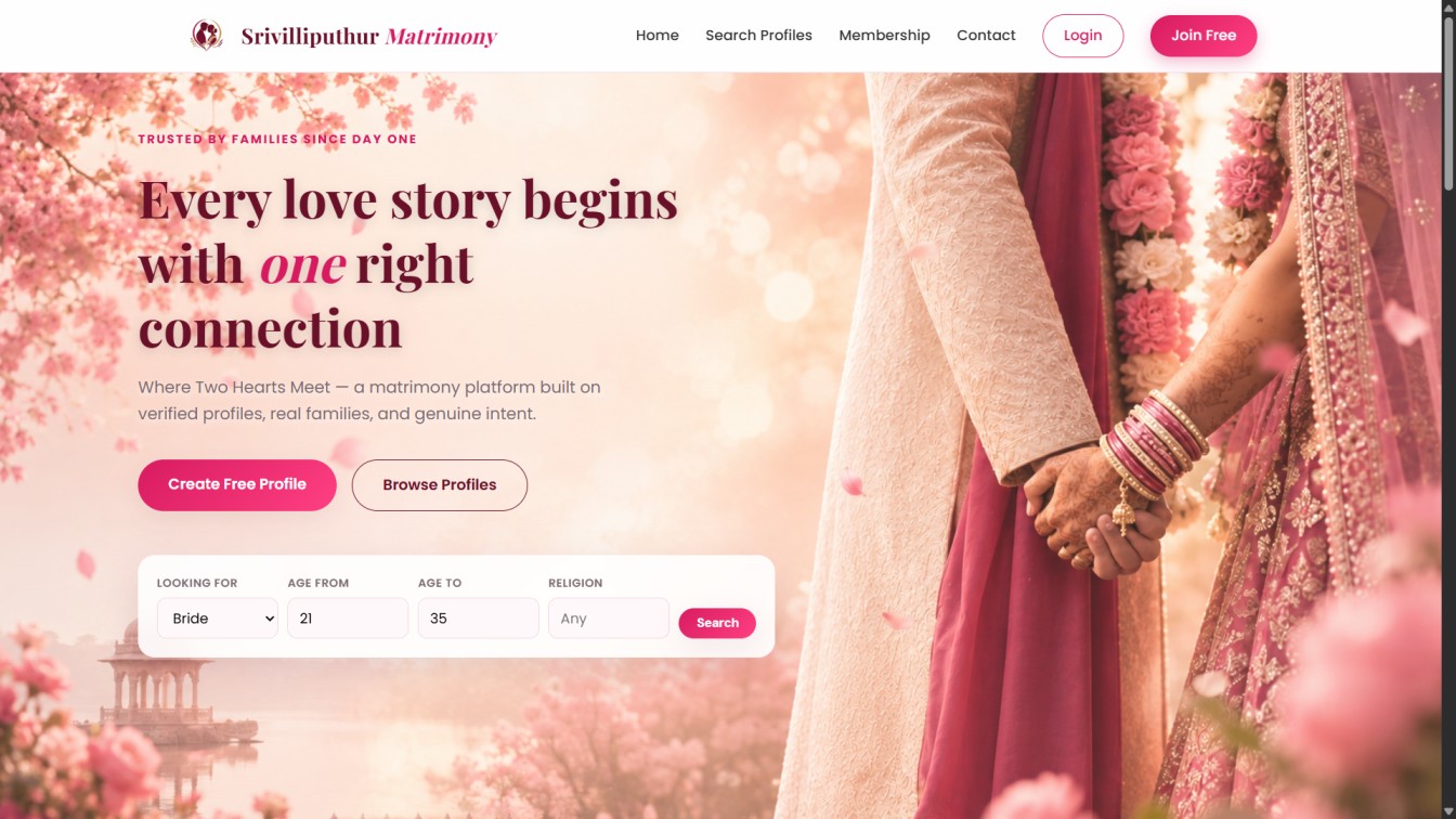 Srivilliputhur Matrimony screenshot