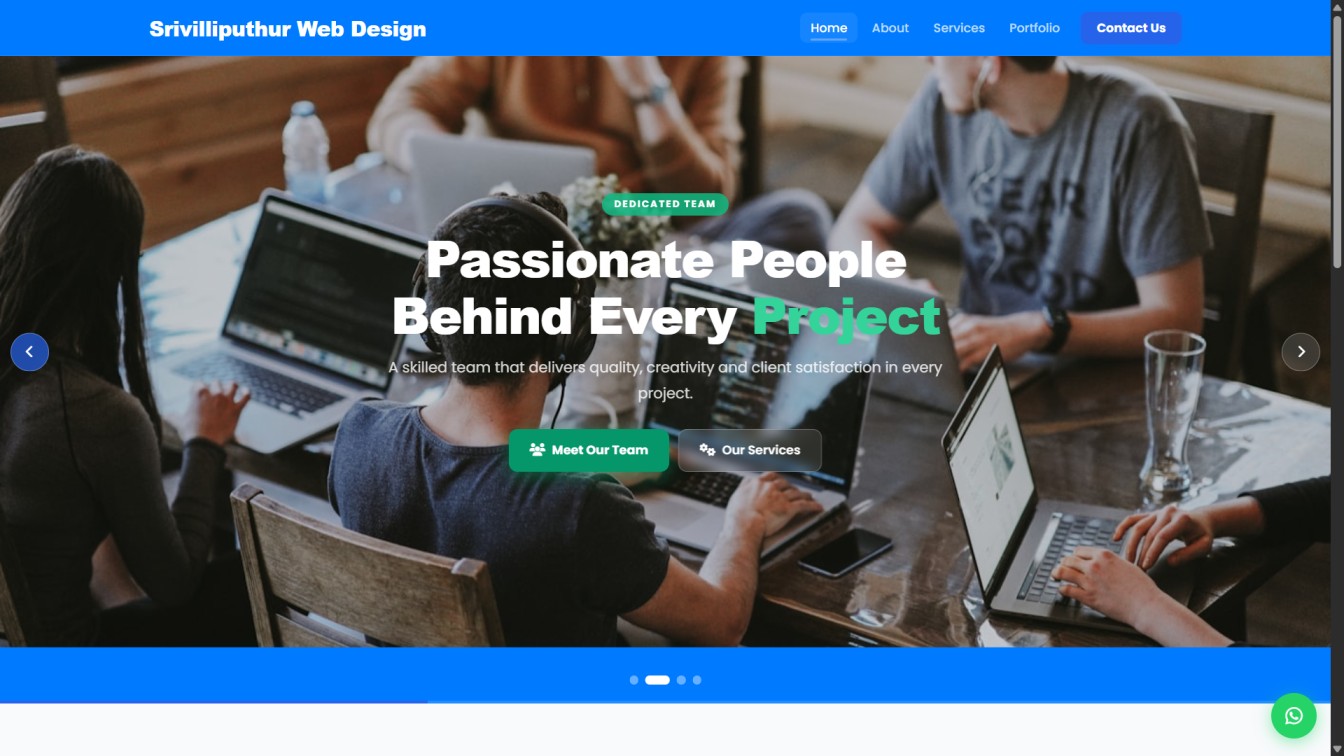 Srivilliputhur Web Design screenshot