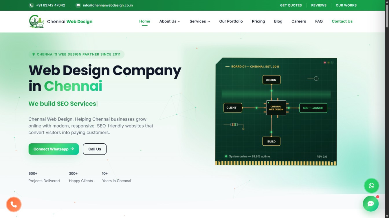 Chennai Web Design screenshot