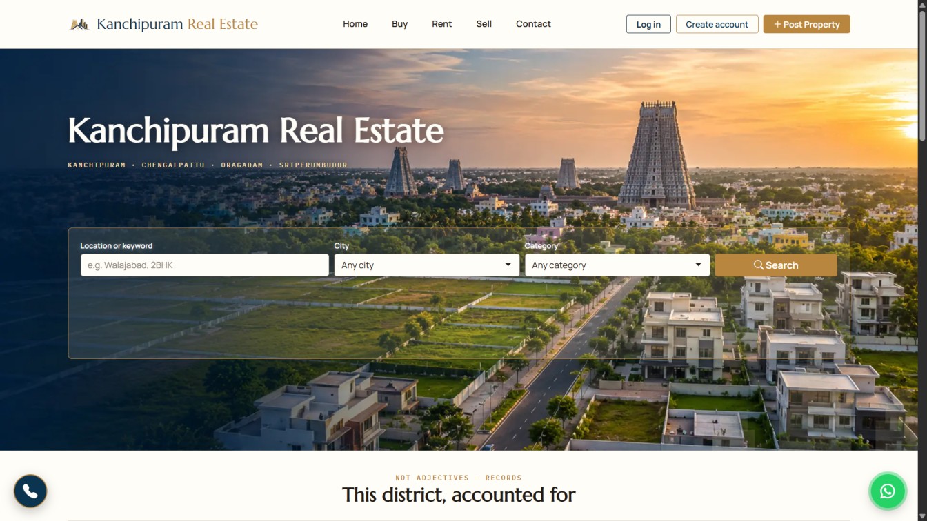 Kanchipuram Real Estate screenshot